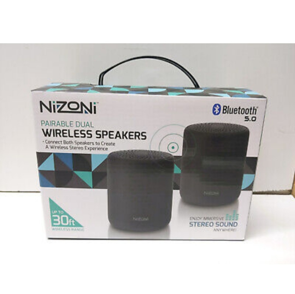 🆕️ Nizoni Pairable Dual Wireless Speakers